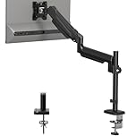 BONTEC Support Ecran PC Bras pour Moniteurs de 13 à 34 Pouces, Bras Ecran PC Réglable en Hauteur, Rotation 360°, Inclinaison±90°, Pivotan±90°, VESA 75/100mm, Ressort à Gaz, Capacité de Charge 3-9kg