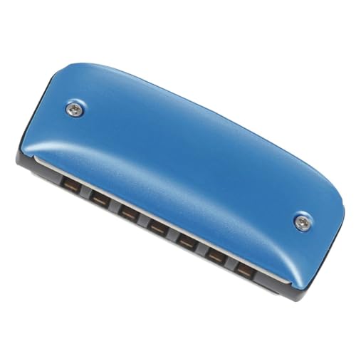 Yardwe 7-Hole Harmonica in D Key for Beginners Professional Folk and Jazz Instrument Metal Construction Music for Adults and Boys and Girls