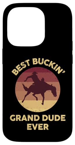 Best Buckin' Grand Dude Western Rodeo Cowboy obLOz[X X}zP[X iPhone 14 Pro p