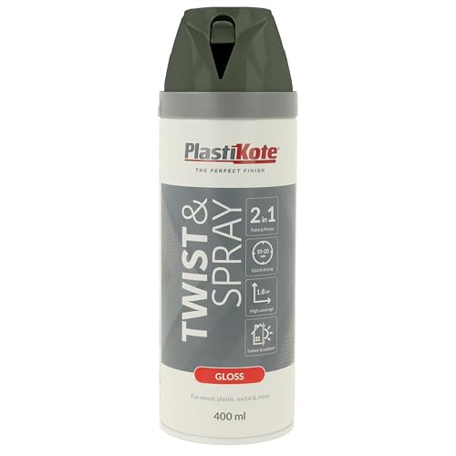 Plasti-kote 21101 400ml Premium Glans - Medium Grijs