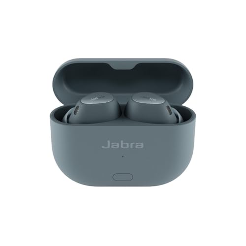 Image of Jabra Elite 10 Gen 2 Wireless Bluetooth Earbuds, Enhanced spatial sound, LE Audio Smart Case, Semi-open Earbud Design, Advanced ANC, 6 built-in Microphones and up to 36 hrs battery life - Denim