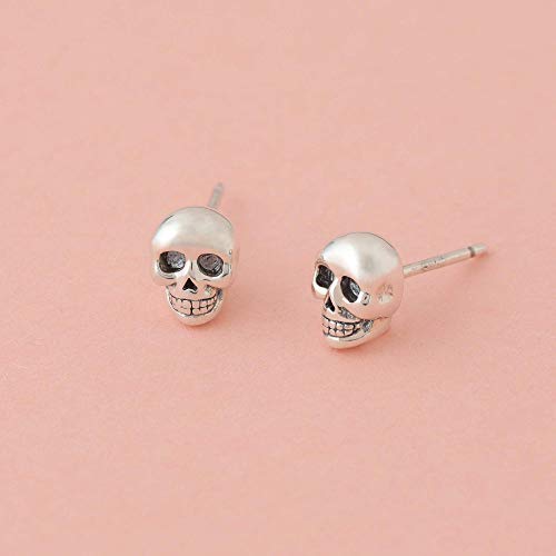 Boma Jewelry Sterling Silver Skull Skeleton Stud Earrings4