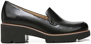 Naturalizer Womens Cabaret Slip On Lightweight Lug Heeled Loafer, Black Smooth, 9.5 M | Image 5