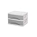 Produktbild Aktenschränke, Schublade Organisatoren Divider for Schlafzimmer, Kunststoff Büroschubladen Multifunktions-Drawer Art Finishing Rahmen Dresser Cosmetic Zeitung Racks (2 Layer) (Farbe: C1) Start Off WKY