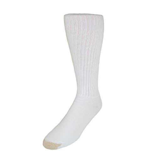 Gold Toe Men's Ultra Tec Performance Over-The-Calf Athletic Socks, 3 Pairs, White, Shoe Size: 6-12.5