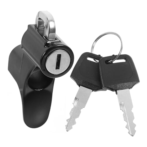Healifty Lucchetto Antifurto per Casco Moto Blocco Sicurezza Compatto e Resistente Gancio Fisso per Caschi Leggero e Durevole per Protezione Casco Scooter e Moto