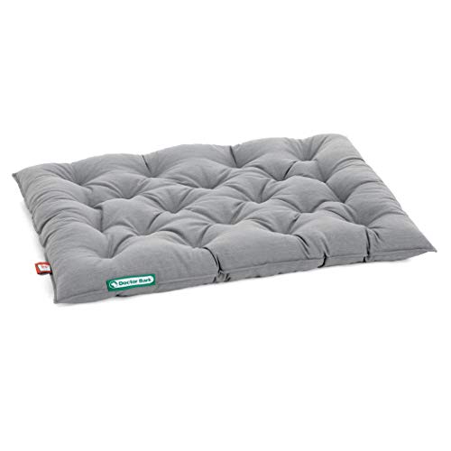 Doctor Bark Hundekissen Urban - orthopädisches Hundebett für mittlere Hunde - waschbar bis 95°C - robuste Indoor/Outdoor Hundematratze - Made in Germany (M - 70x50 cm, Schwarz)