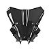WORLDMOTOP Motorcycle Windscreen Windshield Replacement for Honda CB750 Hornet 2025 PC Windscreen Double Bubble (Black)