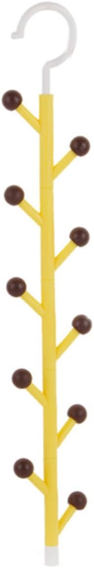 Rotating Hook Scarf Organizer, Tree Shape Plastic Closet Hanger