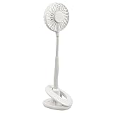 TOPPERFUN 1 Stück USB-Mini-Lüfter Wohnheim Lampe klein Nachttisch Aroma-Fan multifunktionaler Lüfter Weiß