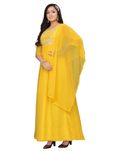 Image of Women's Georgette Fabric Kurti with Dupatta for Any Occassion | Kurti Set for Women
