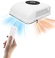 12V RV Air Conditioner, 6000 BTU Truck Cab Air Conditioner Split Rooftop with Remote Control Fits for Semi Trucks Bus RV Caravan, Heat & Cool, 750W 12V DC
