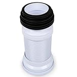 Kudos-Trading - Flexible Toilet Pan Connector Universal WC Flexi Slinky Waste Soil Pipe 300mm-700mm, Adjustable Length, Easy to Install, Anti-Kink & Odour Resistant, Suitable for All Standard Toilets