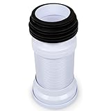 Kudos-Trading - Flexible Toilet Pan Connector Universal WC Flexi Slinky Waste Soil Pipe 240mm-500mm, Adjustable Length, Easy to Install, Anti-Kink & Odour Resistant, Suitable for All Standard Toilets.