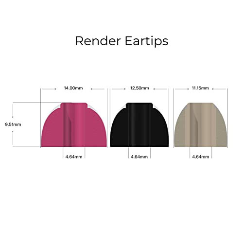 Embouts mousse à mémoire de forme SeeAudio x Zeos Render M noir pour écouteurs - 2