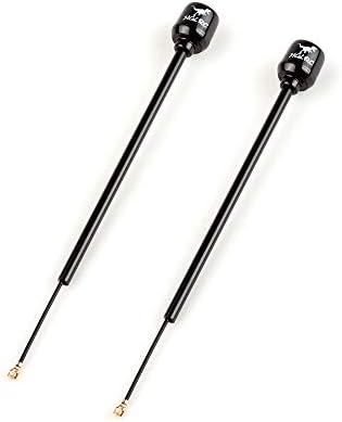 HGLRC LHCP Antenne longue portée FPV Marteau 2,5 dBi Mini 5,8 G pour drone RC (2 pièces longues SMA LHCP