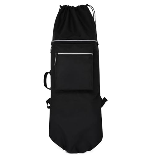 HUIOP Skateboard Bag Backpack Water-Resistant & Night Reflective Adjustable Straps Multi-Pocket for Outdoor Sports Skateboard Gear Accessories