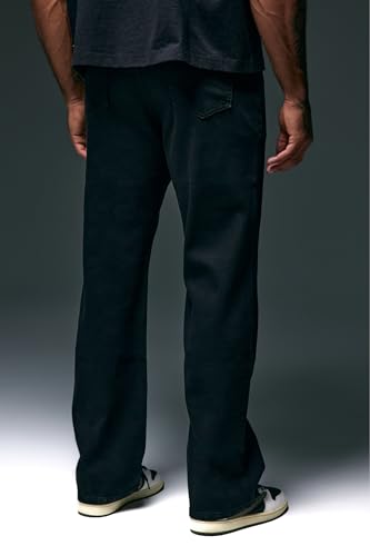 ANANKE Retrograde Straight Leg Jean | Men’s Black Stretch Denim Mid-Rise Relaxed Fit Zip Fly3