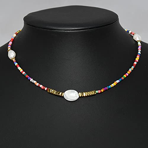 Collier de perles de verre multicolores, le cadeau idéal d'été - 6
