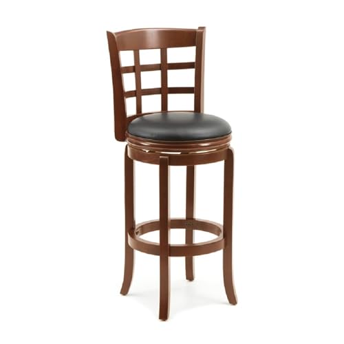 Boraam Kyoto Bar Height Swivel Stool, 29-Inch, Cherry