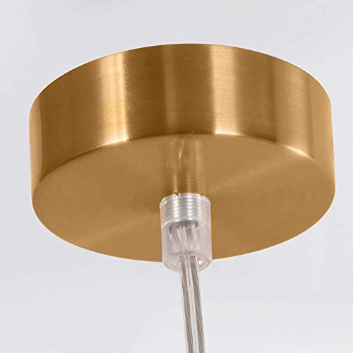 Petit lustre plafonnier en laiton chic pour illuminer un restaurant - 4