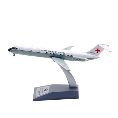 Modèle d'avion d'affichage USAF McDonnell Douglas C-9A pour décoration de bureau et salon 18 cm