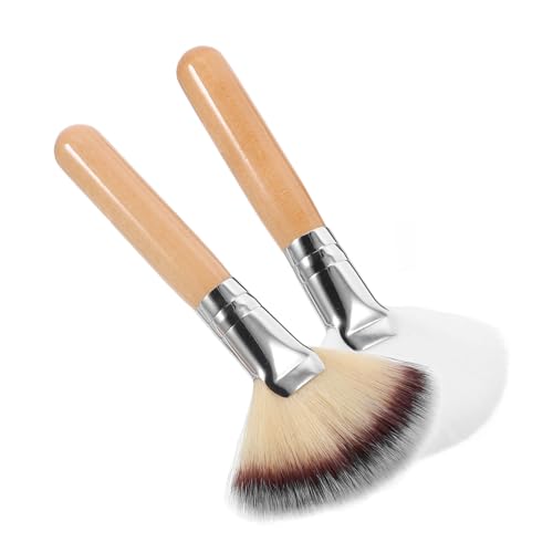 ARTSEWPLY 2 Pack Makeup Brushes for for Foundation Soft Comfortable Grip for Women's Beauty Routine