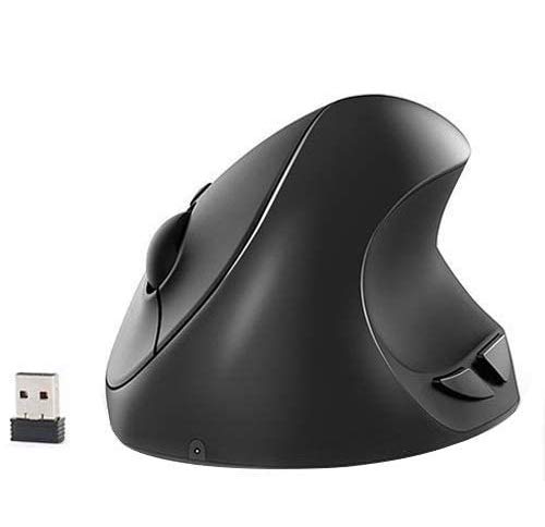 Lekvey Small Hand Ergonomic Mouse Vertical Wireless Mouse - Rechargeable 2 4GHz Optical Vertical Mice 3 Adjustable DPI