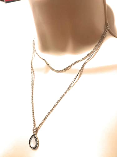 Aimimier Bohemia Layered Opal Choker Necklace Gemstone Necklace Teardrop Necklace Opal Gem Charm Pendant Necklace Gemstone Statement Jewelry For Women And Girls #TOP3