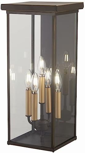 Minka Casway 22" High Oil-Rubbed Bronze Outdoor Pocket Wall Light