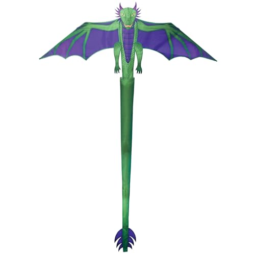 In the Breeze 3399 — 90-inch Dragon Kite — Large, Easy-Flying Kite with Line and Bag Included