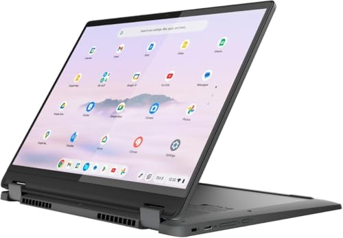 Image of Lenovo Flex 5i Chromebook Plus 14 inch Touchscreen Laptop - Intel Core i3 1315U - 1920 x 1200 - Chrome OS - 8GB RAM - 256GB SSD - WiFi 6E & Bluetooth 5.3 - Backlit Keyboard - Webcam - Gray (Renewed)