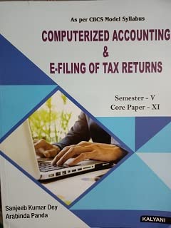 Buy COMPUTERIZED ACCOUNTING & E-FILING OF TAX RETURNS Book Online at ...