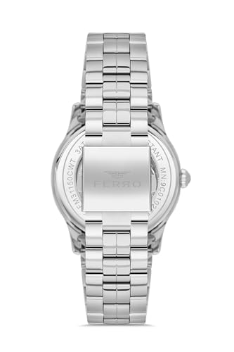 Image of Ferro Sangiovese Quartz Black Round Dial Men's Watch - F31457A-A2
