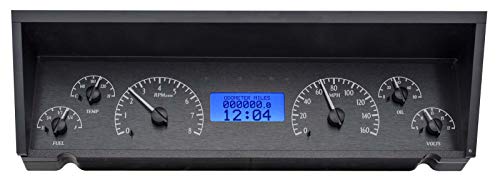 Dakota Digital 77 - 90 Chevy Impala / Caprice VHX Analog Dash System Black Alloy Blue VHX-77C-CAP-K-B