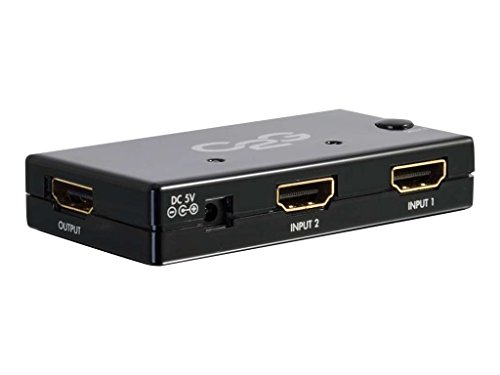 Hub interruptor HDMI de 2 puertos C2G para organizar el televisor del salón