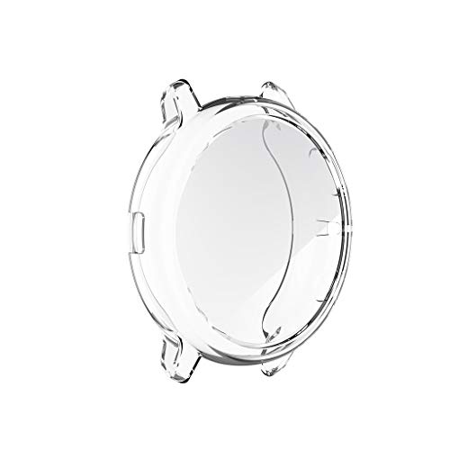 Shan-S 44Mm Case Compatible For Samsung Active 2,Soft Ultra Slim Crystal Clear Shock-Proof All-Around Protective Coverage Cover Shell Case Bumper Defense Edge For Samsung Active 2 44Mm Smartwatch #TOP1