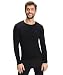 Produktbild FALKE Herren Wool Tech. M L/S SH Baselayer-Shirt, Schwarz (Black 3000), L