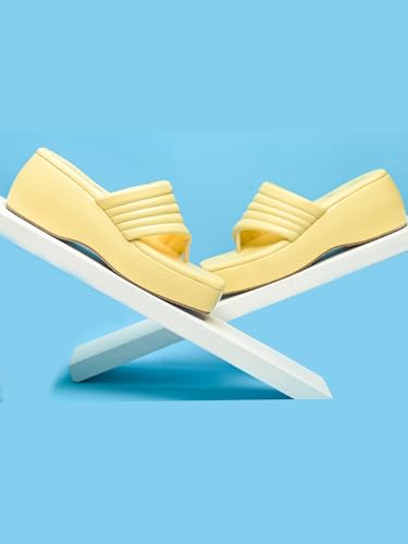 Image of TRYME Platform Heels Sandals Light Weight Comfortable & Trendy Wedges Heels for Girls & Women