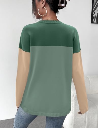 Image of Zeagoo Sweaters for Women Fall Outfits Trendy 2025 Long Sleeve Shirts Bussiness Casual Knit Pullover Sweater Tops