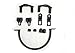 Mutazu 04 & Up Sportster Saddlebag Conversion Brackets Hard Touring Saddlebags