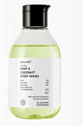 Image of Natural Body Wash Set, Rose, Mint, Coffee and Lavender with Coconut, 200ml Each, Pack of 4. Gift Set.