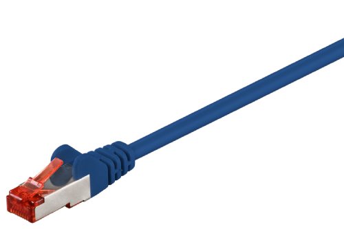 Preisvergleich Produktbild Goobay DSL Kabel 10m blau, doppelt geschirmt