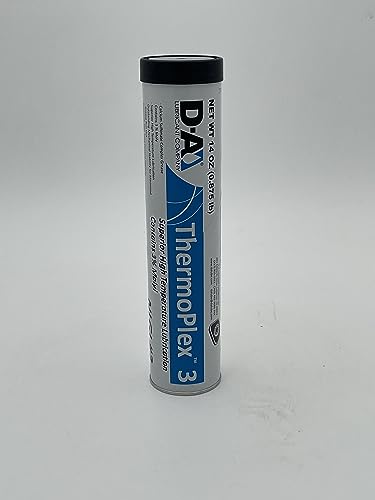 D-A LUBRICANT COMPANY Thermoplex 3 | NLGI 2 | 14oz Grease Tube | 1 Tube | 3% Moly | Extreme Temperature Protection | Calcium Based Grease