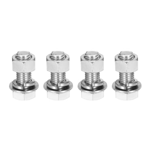 Image of Awclub M12 x 30mm 304 Stainless Steel Bolts and Nuts Assortment Kit 4 Sets
