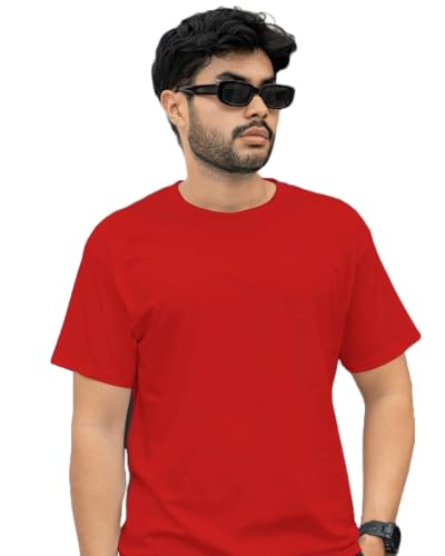 Image of DRIP Men's Solid Cotton Round Neck Half Sleeve T-Shirt