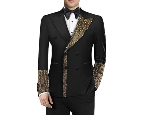 Men Luxury Tuxedo Suit Two Piece Set Satin Lapel One Button Blazer and Pants for Wedding Groom Party2