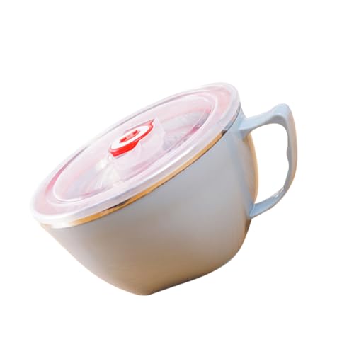 Cabilock Kinder Reisschale mit Deckel Grau