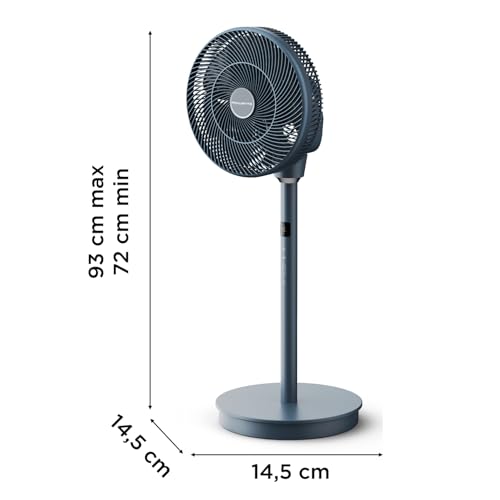 Rowenta Turbo Swift Silence, ventilador de pie, frescor intenso en silencio extremo, oscilación multidireccional, QV5041F0, 30 m3/min + 18 velocidades - imagen 2
