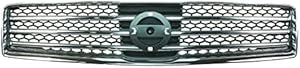 Grille Assembly Front Bright Chrome & Dark Gray Compatible With 09-11 Nissan Maxima New